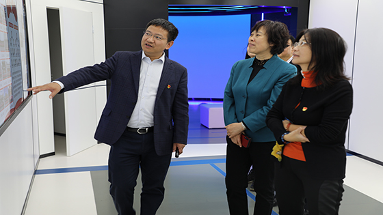 北京市海淀区政协副主席、区总工会主席胡淑彦一行莅临菠菜担保网 - 最权威的全网担保平台信息走访调研